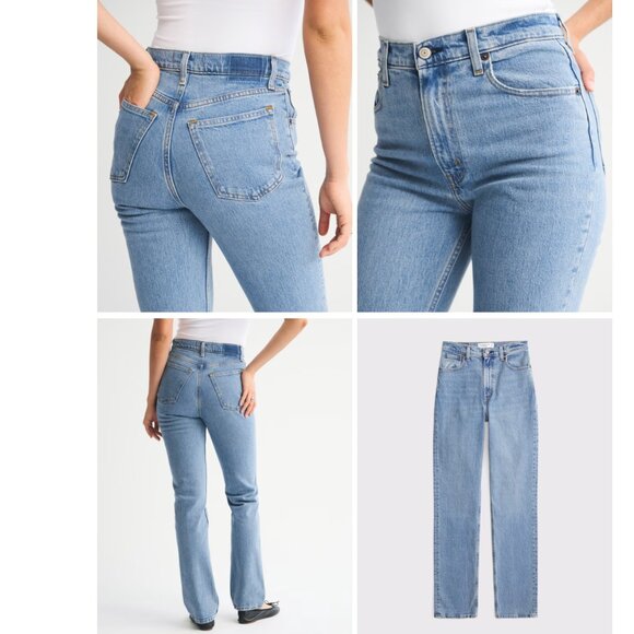 Abercrombie Jeans | Ultra High Rise 90s Straight | Medium | Size 25L | Like New - Picture 12 of 14